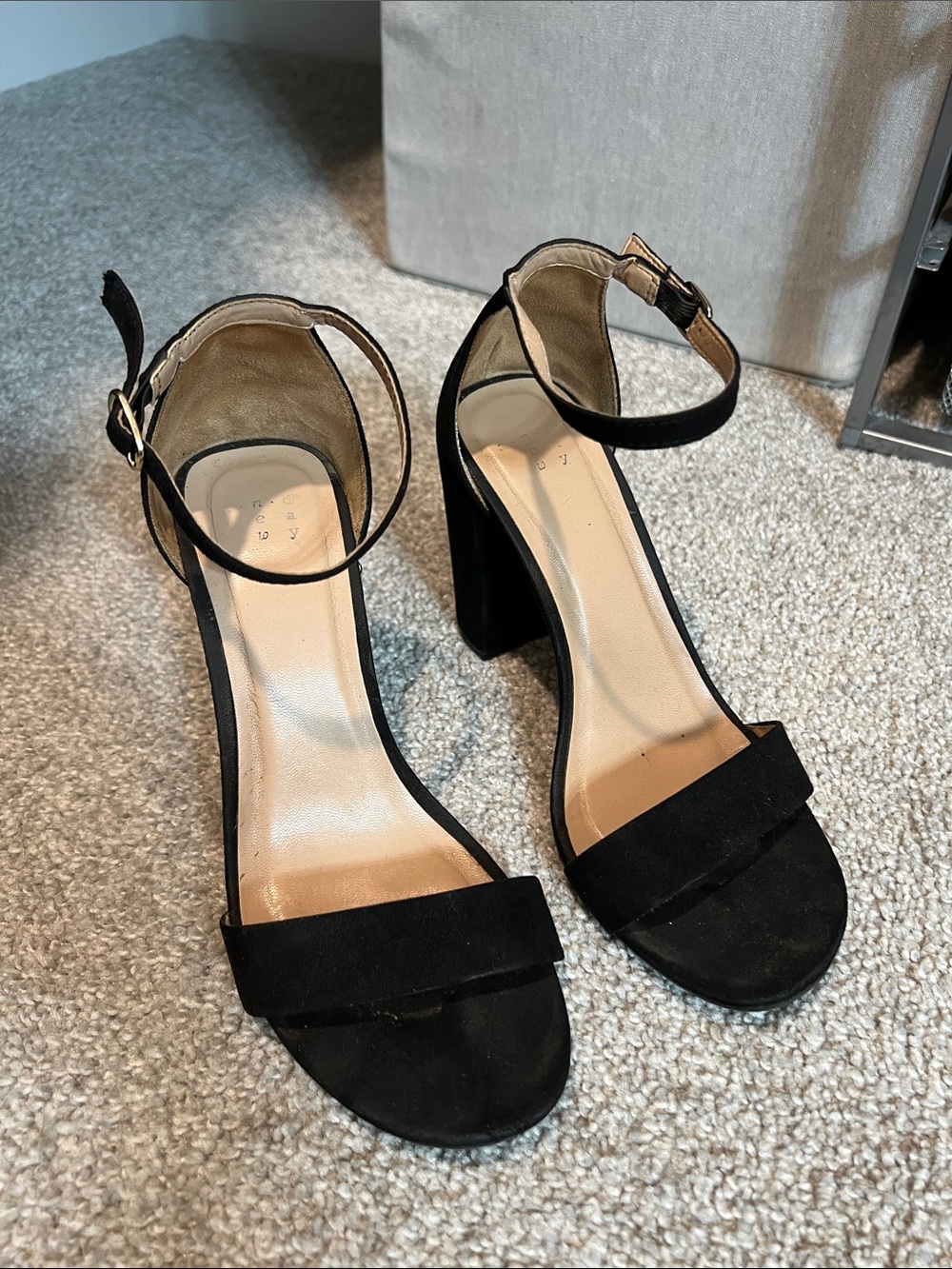 A New Day Black Block Sandal Heel